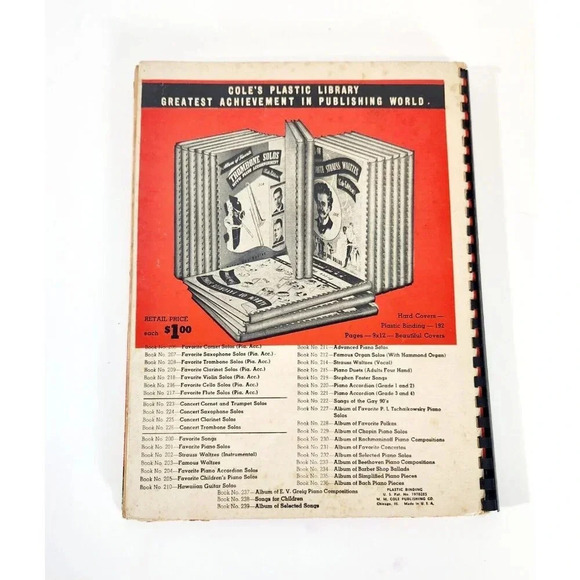 ALBUM OF FAVORITE SONGS Of The Gay 90s, Cole Ed (1942) M. M. Cole Music … - Picture 2 of 7